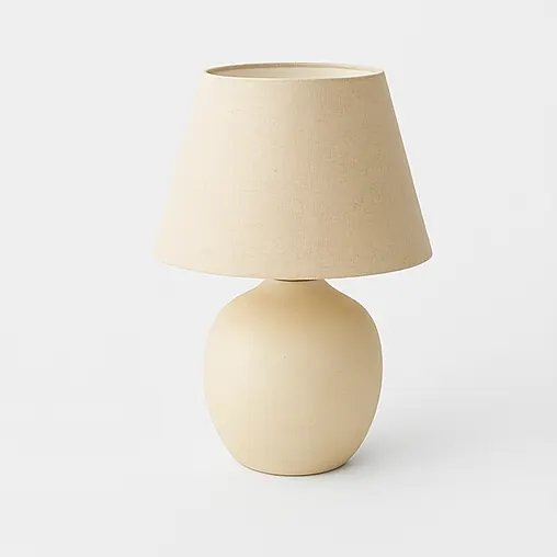 Tischlampe Keramik Natur